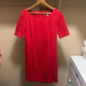 Lauren Conrad red fitted mini dress